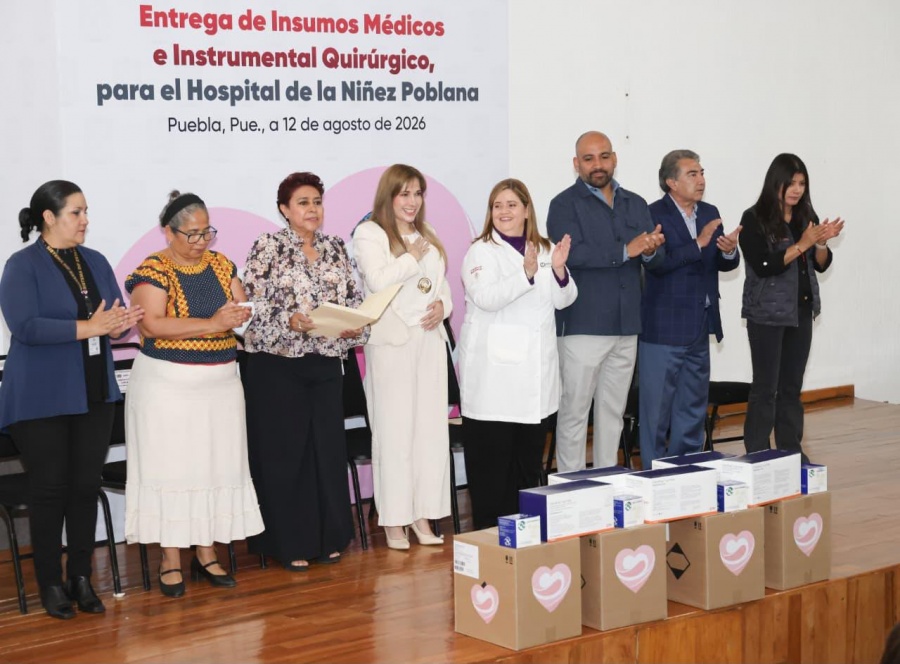 SEDIF entrega insumos al Hospital de la Ni&ntilde;ez Poblana