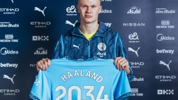 Haaland acepta jugar para el Manchester City hasta el 2034