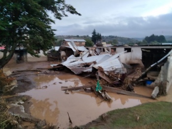 Trombas inundan viviendas en Izúcar, Tepeojuma y Chignahuapan
