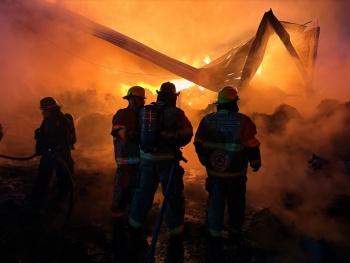 Coordinaci&oacute;n interinstitucional contiene incendio y salvaguarda poblaci&oacute;n en Puebla
