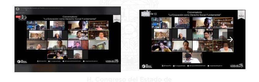 LX Legislatura, sede de la conferencia virtual