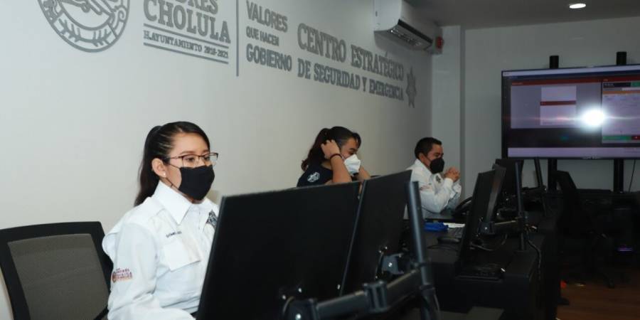 Inaugura Karina Pérez El Sistema Municipal De Videovigilancia De San Andrés Cholula