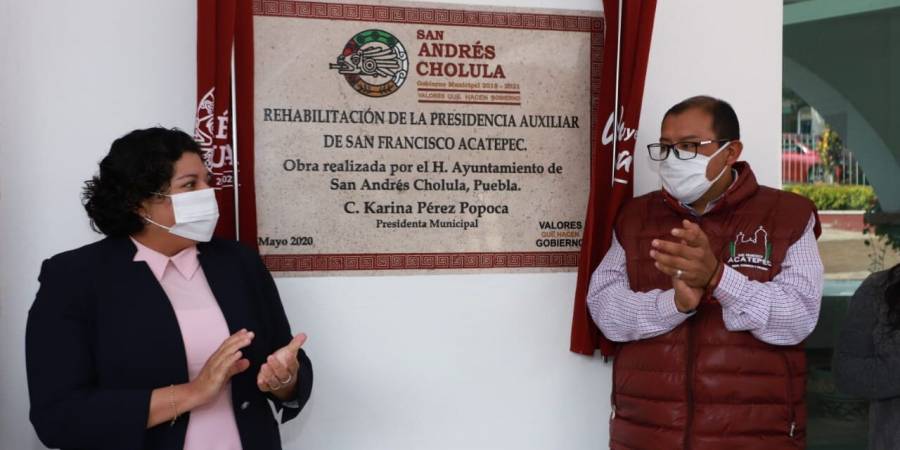 Entrega Karina P&eacute;rez Popoca remodelaci&oacute;n y ampliaci&oacute;n de la presidencia auxiliar de San Francisco Acatepec