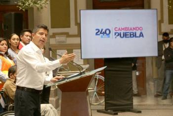 Eduardo Rivera destaca sus logros durante sus 240 d&iacute;as de gobierno