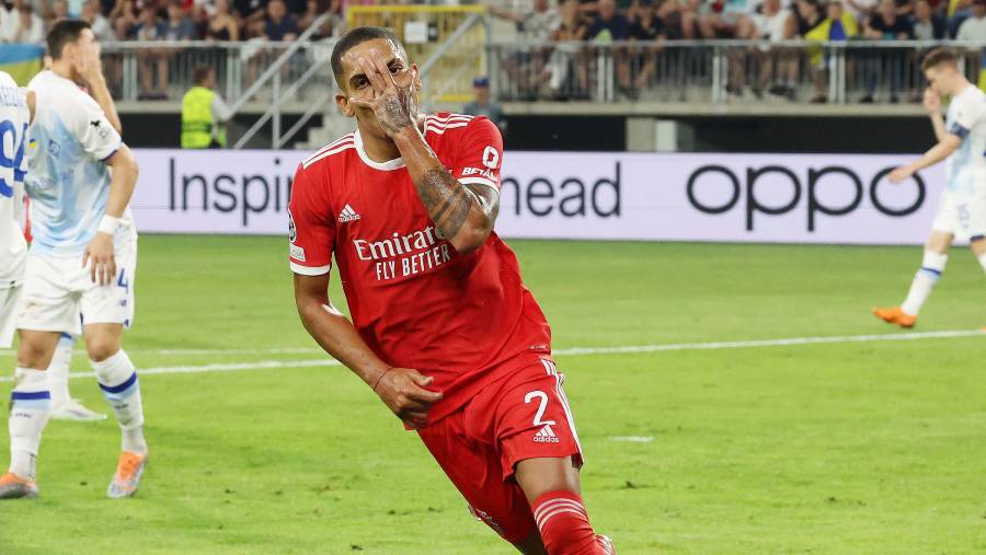Benfica con un pie en fase de grupos de la Champions tras derrotar al Dynamo Kiev