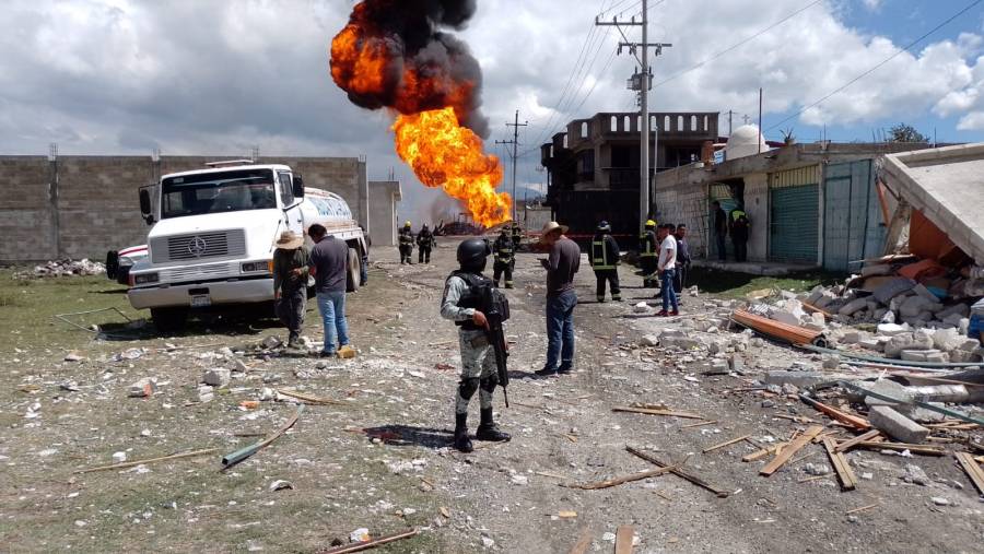 Explota ducto de gas LP en Amozoc; reportan saldo blanco