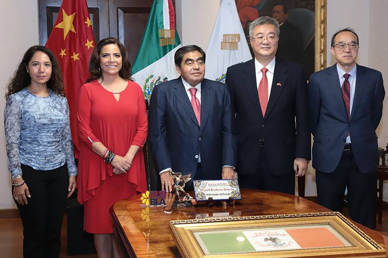 Refrenda Puebla a China condiciones para desarrollo de inversión extranjera