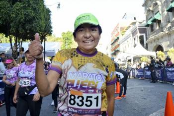 Lilia Cedillo se suma al Maratón Puebla 2022