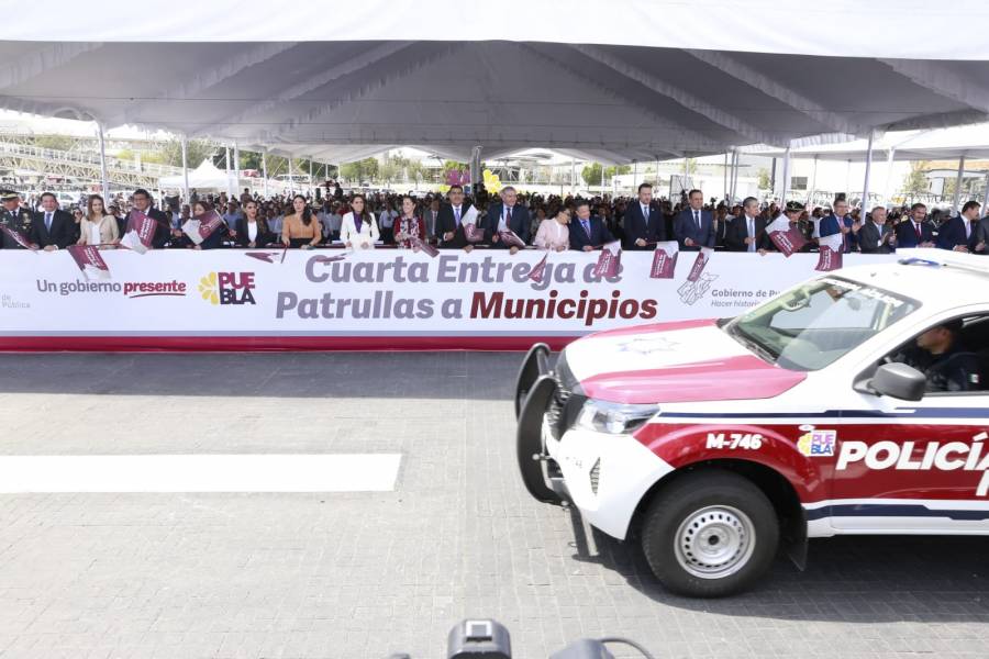 Con 500 patrullas fortalecen la seguridad pública de municipios poblanos