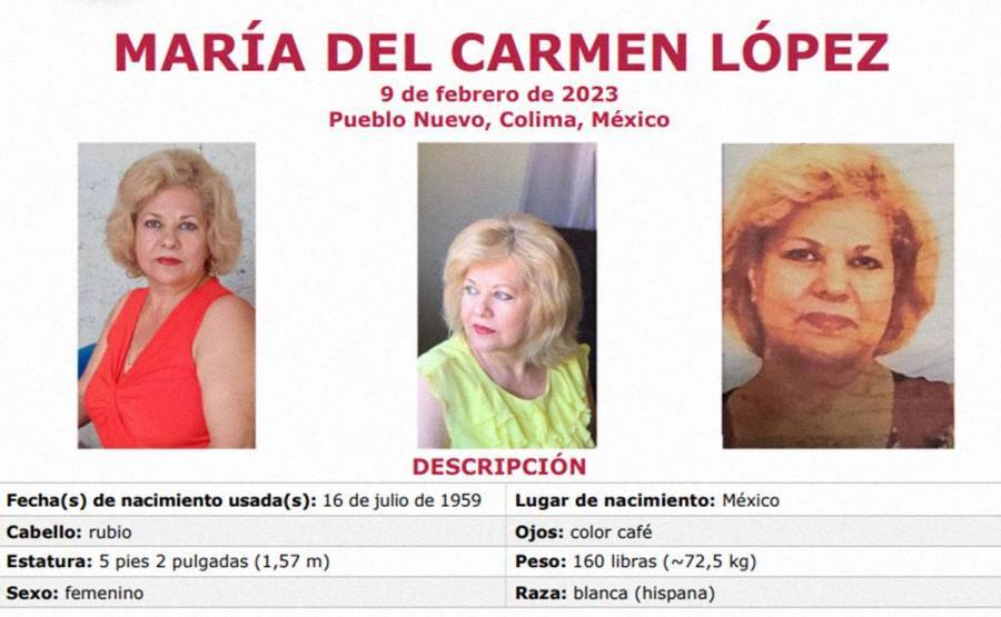 Alerta FBI secuestro de una mujer estadounidense en Colima