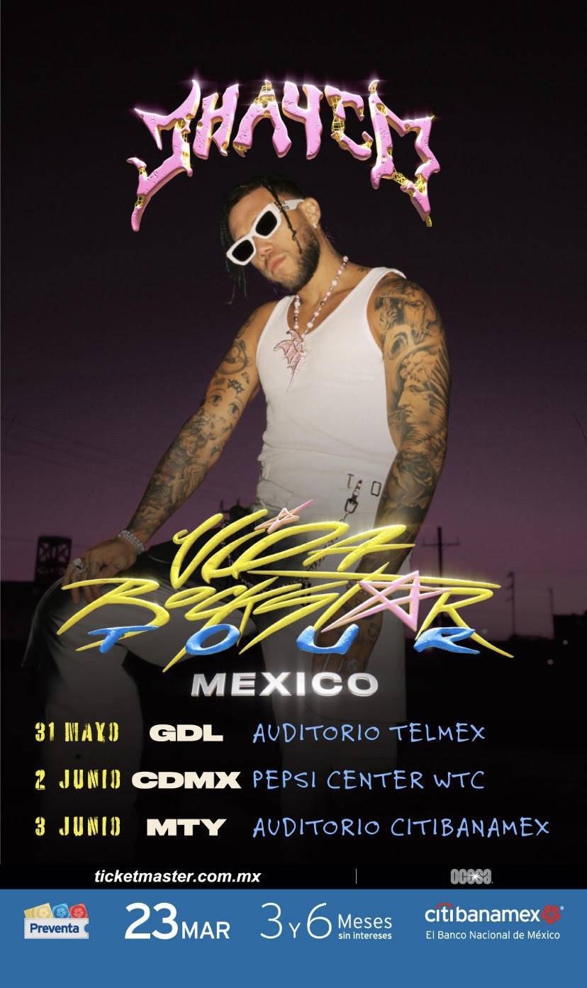 JHAYCO regresa a México para estallar con Vida RockStar World Tour en Guadalajara, Ciudad de México y Monterrey