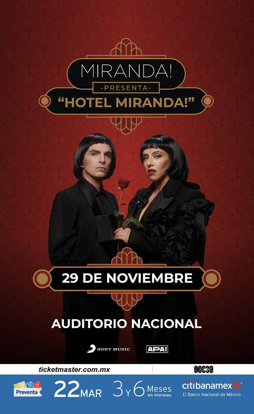 Miranda! dará un show memorable en Auditorio Nacional