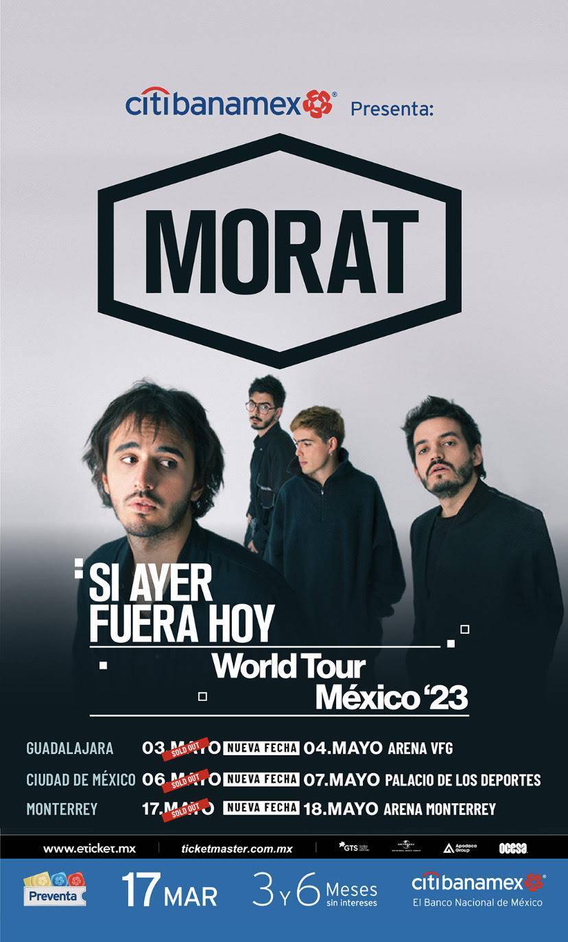 MORAT REGRESA A MÉXICO: SI AYER FUERA HOY MORAT WORLD TOUR