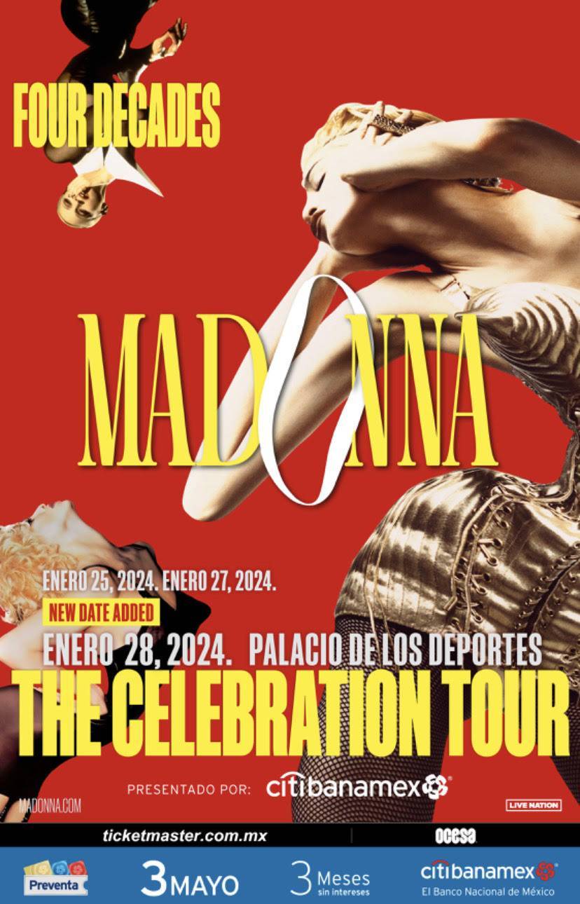 Madonna complace a sus fans con tercer concierto para M&eacute;xico