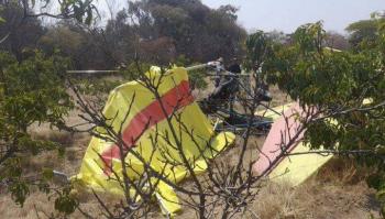 Accidente a&eacute;reo deja una persona muerta
