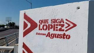 PAN denuncia bardas pintadas del funcionario Adán Augusto Lopéz