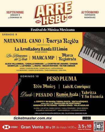 ARRE HSBC, Queridos mexicanos... ¡Bienvenidos al Festival de Música Mexicana más grande del mundo!