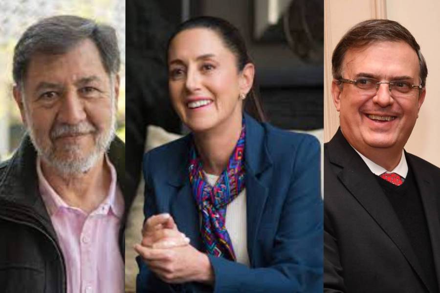 Ebrard, Noroña y Sheinbaum encabezan sondeo callejero en Puebla