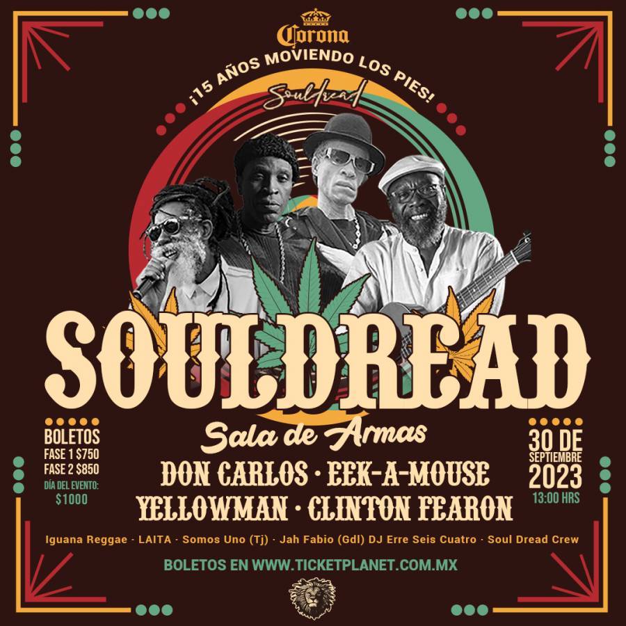 Soul Dread celebrar&aacute; sus 15 a&ntilde;os con un festival de reggae