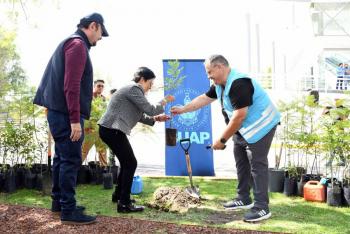 Inaugura Lilia Cedillo maratón de Reforestación Universitaria 2023