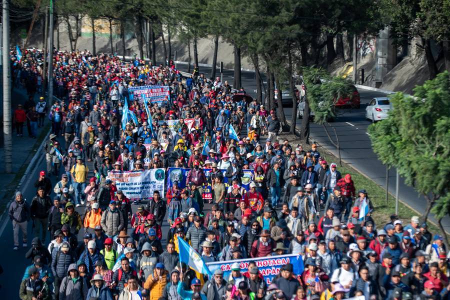 Presidente Electo Arévalo Encabeza Marcha Contra La Corrupción En Guatemala 3722