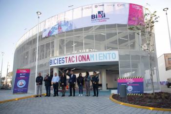 Puebla estrena Primer Bici- Estacionamiento Masivo
