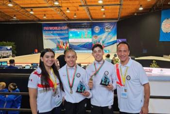 Gimnasia aeróbica mexicana logra oro y plata en Portugal