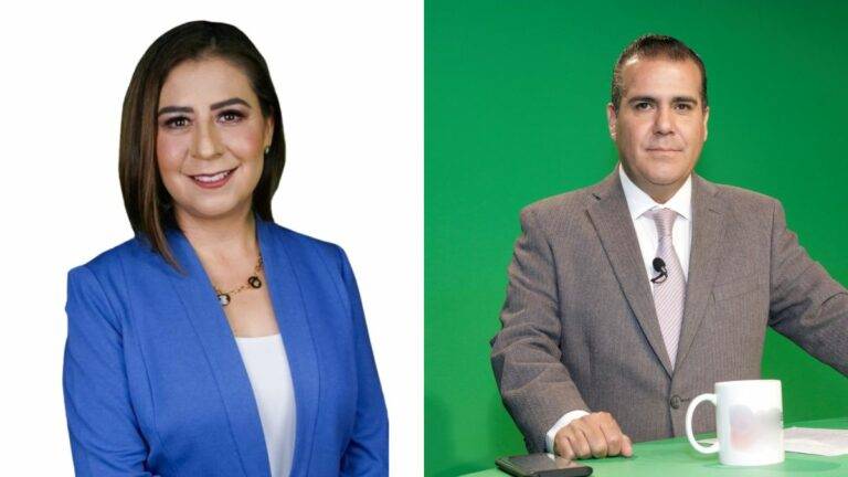 Paty Estrada y Juan Carlos Valerio los moderadores del debate a la gubernatura