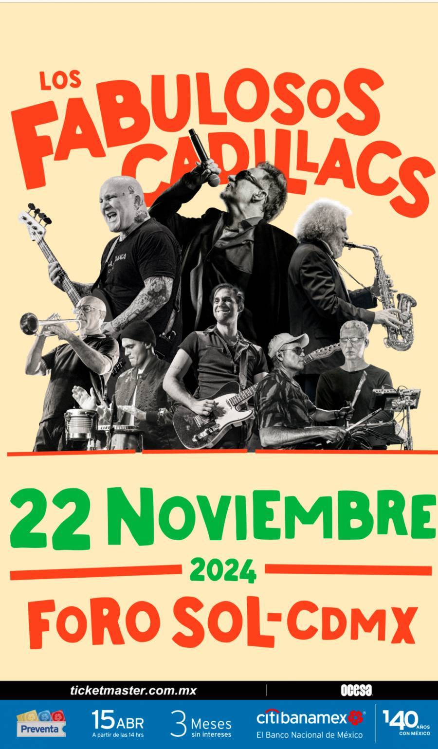 ¡Los Fabulosos Cadillacs vuelven a la CDMX!