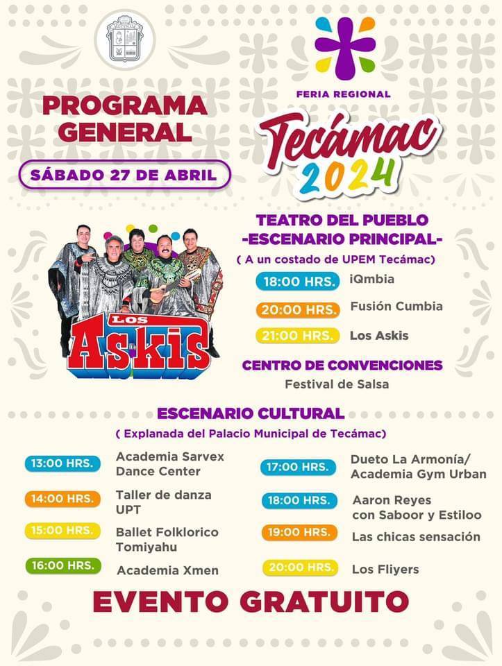 Todo Listo para el Primer Fin de Semana de la Feria Regional de Tecaacutemac 2024