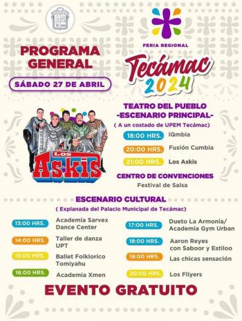 Todo Listo para el Primer Fin de Semana de la Feria Regional de Tecaacutemac 2024