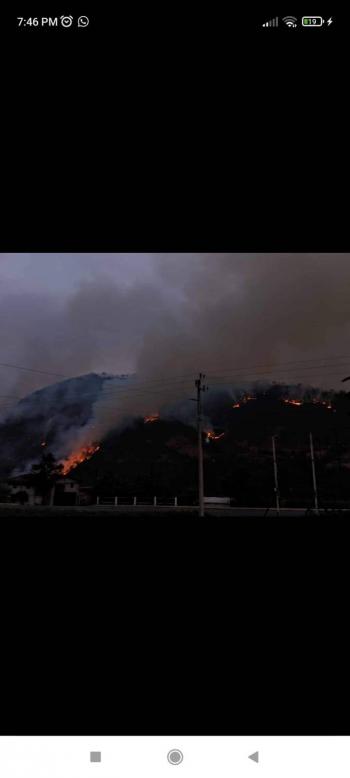 Incendio en Tetela de Ocampo ha sido liquidado al 95%