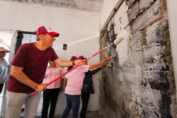 Acude Pepe Chedraui a jornada de limpieza en Nuevo Plan de Ayala