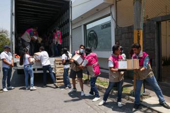 El INE en Puebla recibió el material electoral para 10 distritos