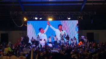 “No más triángulo rojo”, dice Lalo Rivera en cierre de campaña en Tecamachalco