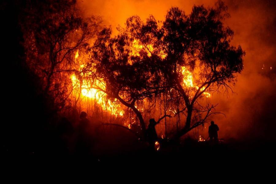 Más de 100 hectáreas bajo fuego en el cerro de La Cruz en Uruapan