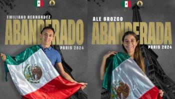 Alejandra Orozco y Emiliano Hernández, abanderados de México para París 2024