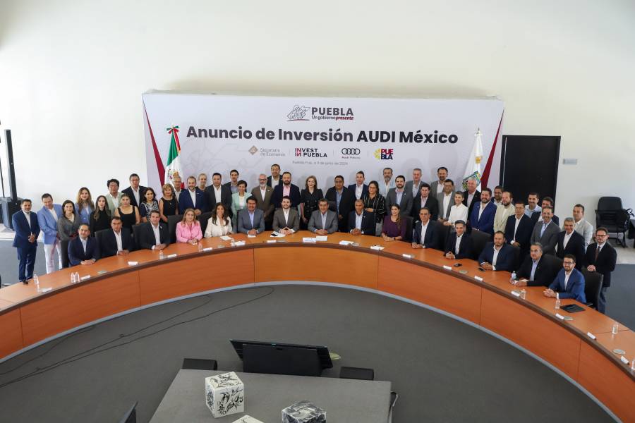AUDI en Puebla invertirá mil millones de euros para ampliar producción de electromovilidad