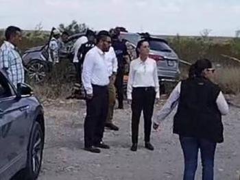 Choca vehículo de comitiva de Sheinbaum en Monclova, Coahuila