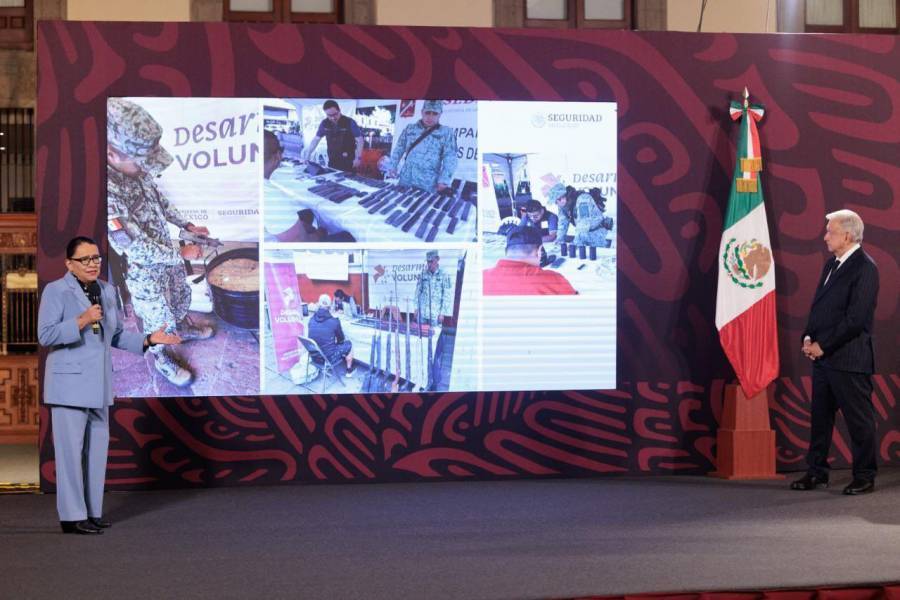Más de mil 500 armas canjeadas en programa Desarme voluntario