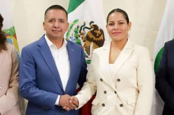 Edmundo Tlatehui y Guadalupe Cuautle inician proceso de transición de San Andrés Cholula