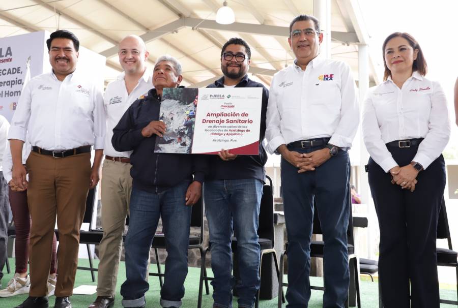 Gobernador realiza gira para entregar obras y apoyos por Tochtepec, Huixcolotla y Acatzingo