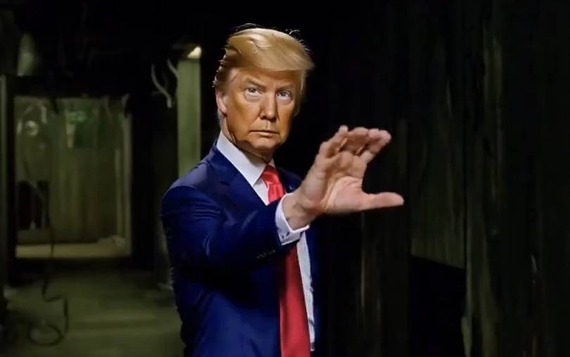 Elon Musk comparte video de Trump al estilo Matrix