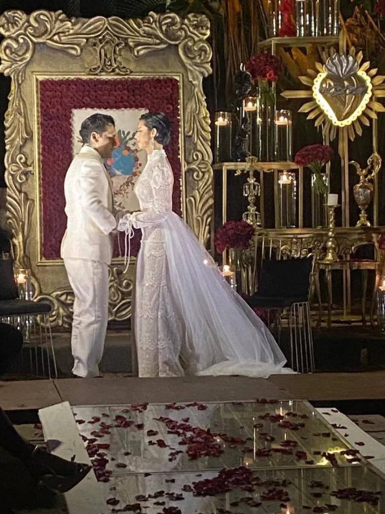 Filtran fotos de la boda de Ángela Aguilar y Christian Nodal en Morelos