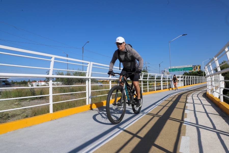 Inauguran rehabilitación de la ciclopista de Periférico Ecológico