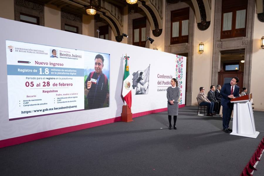 Presupuesto a becas para el Bienestar en 2025, superará los 122 mil 38 millones