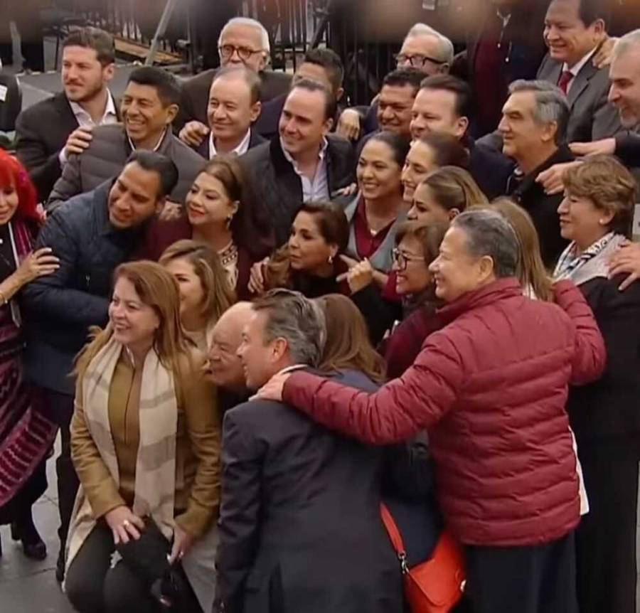 Gobernadores de la 4T, Samuel García y legisladores, presentes en informe de Sheinbaum