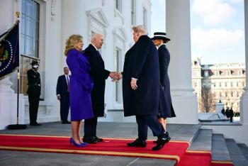 Así fue el recibimiento de Joe Biden a Donald Trump en la Casa Blanca