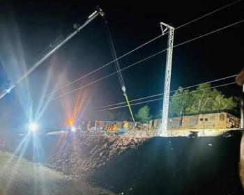 Descarrila vagón con materiales del Tren Maya en Bacalar