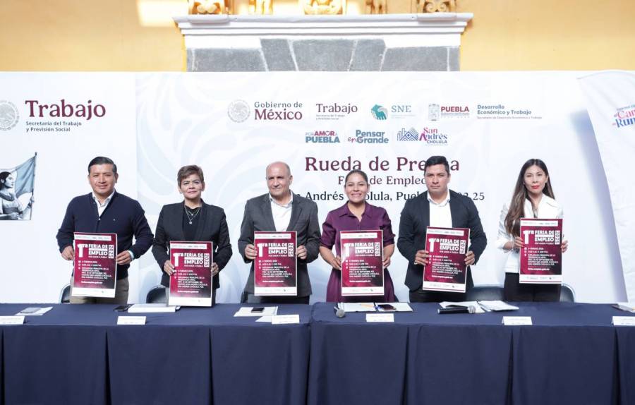 Anuncian Gobierno de San Andrés Cholula y del Estado Feria del Empleo 2025